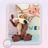 عروسک وایل ای کایوت اورجینال | Looney Tunes Wile E. Coyote Plush